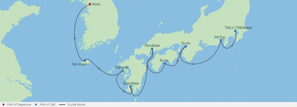 Celebrity Millennium 12 Nights South Korea to Japan