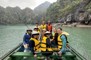 Boat to local village - Halong Bay shore excursions