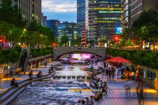 Cheonggyecheon Stream - Seoul Pre Post Cruise Tour Packages