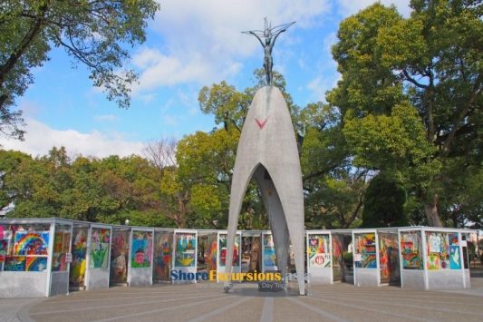 Children's Peace Monument on Hiroshima shore tours