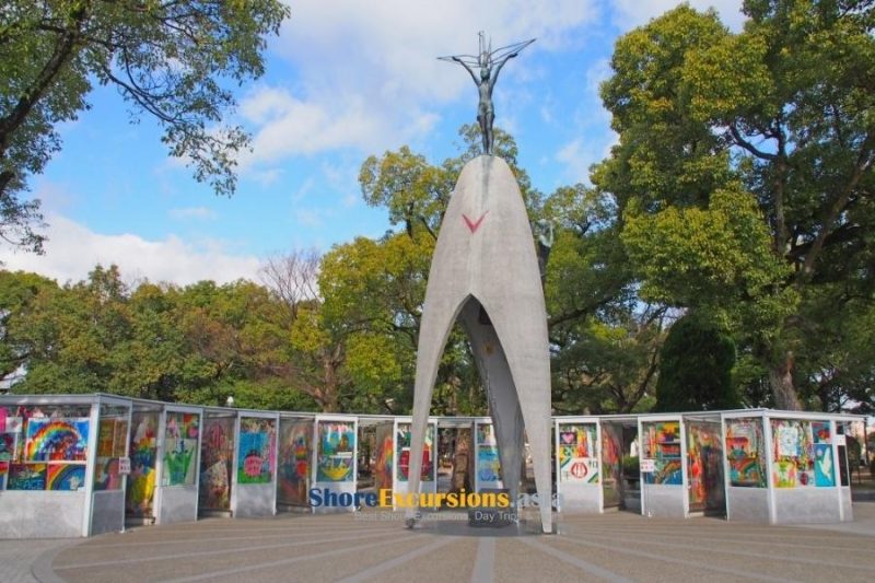 Children's Peace Monument on Hiroshima shore tours