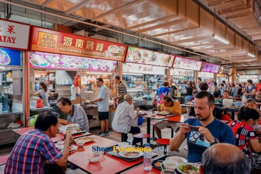 China Town & Hawker Centre - Singapore port excursions