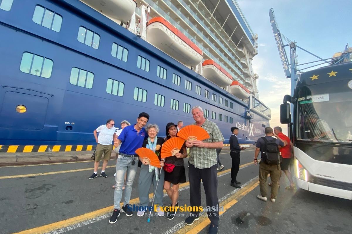 Cruise passengers disembarking at Phu My Port Vietnam (1)