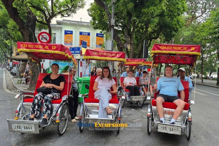 Cyclo Tour on Hanoi shore excursions Cyclo Tour on Hanoi shore excursions
