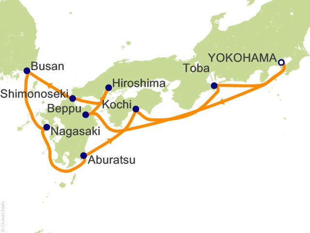 Diamond Princess Itinerary Feb 24