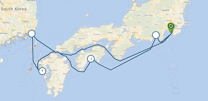 Diamond Princess shore excursions - Itinerary Sep 15