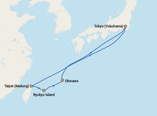Diamond Princess shore excursions - Itinerary Sep 22