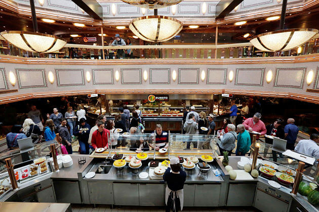 Dining onboard