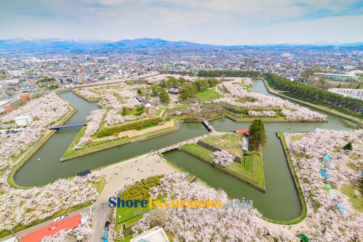 Fort Goryokaku on Hakodate shore excursions