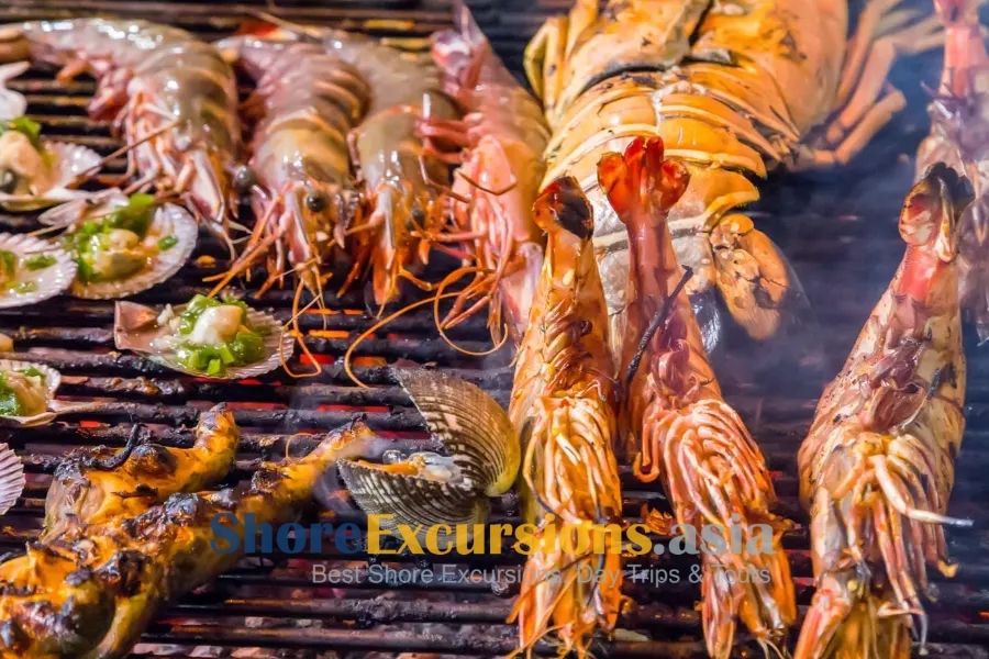 Fresh Grilled Seafood - Halong Bay shore excursions