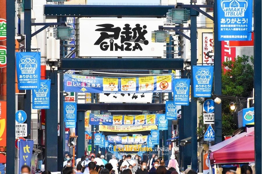 Ginza Shopping Area on shore excursions Yokohama