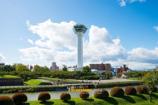 Goryokaku Tower on Hakodate shore excursions