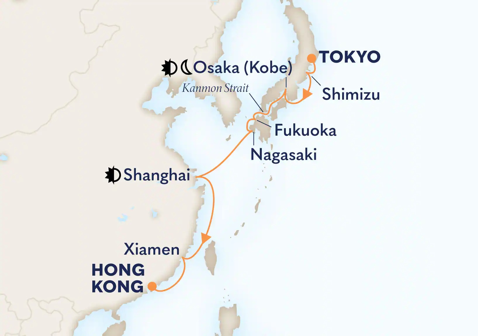 HAL Westerdam Itinerary Oct 27 to Nov 09