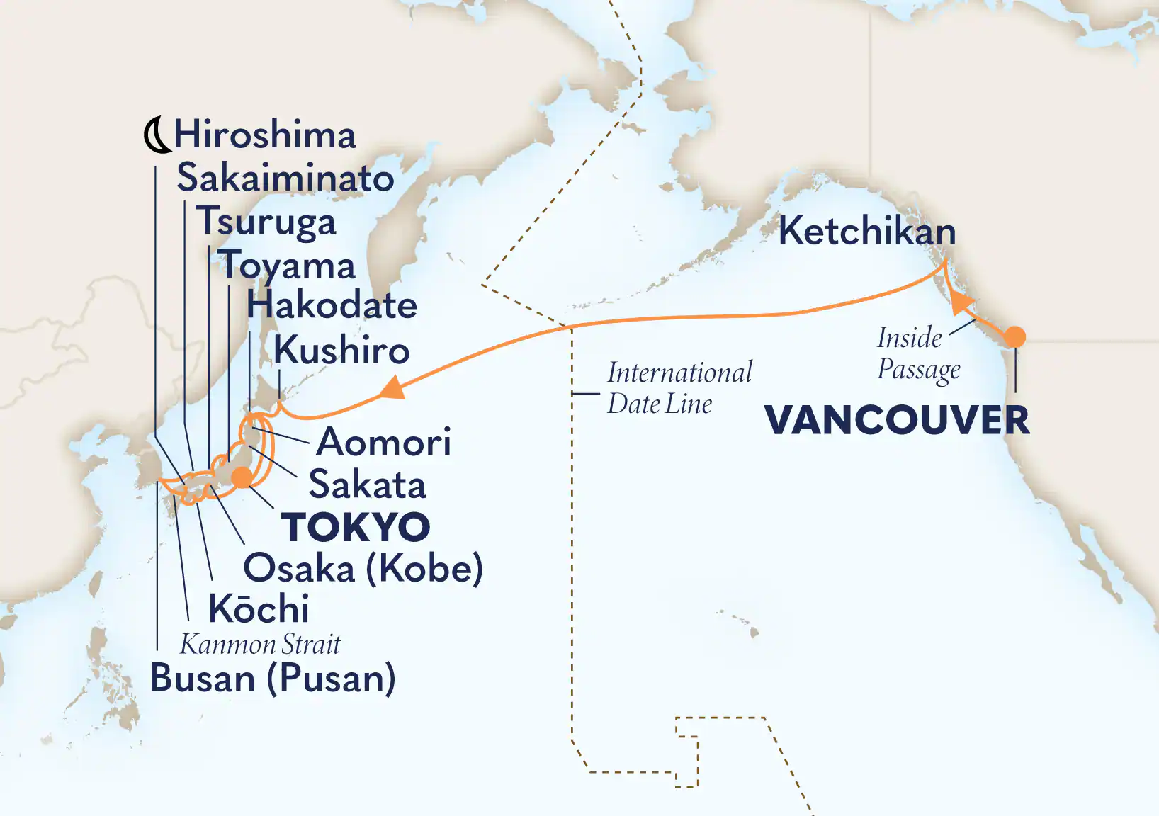 HAL Westerdam Itinerary Sep 13