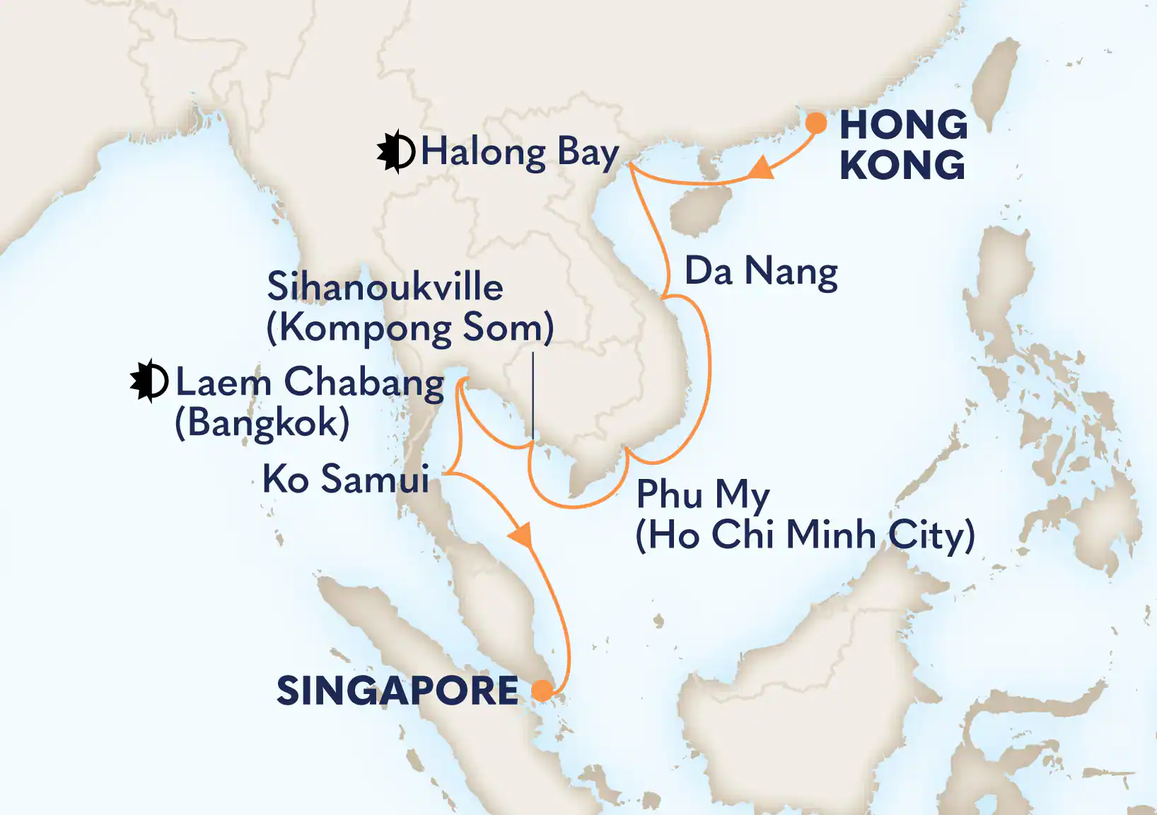 HAL Westerdam shore excursions - Itinerary Dec 20