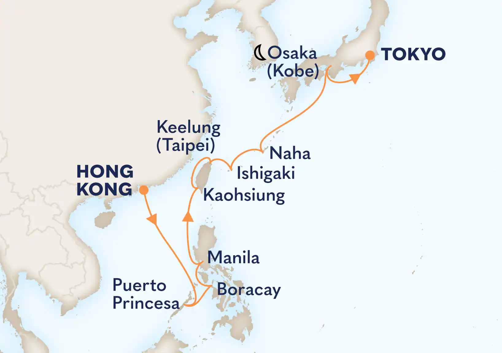 HAL Westerdam shore excursions - Itinerary Feb 14