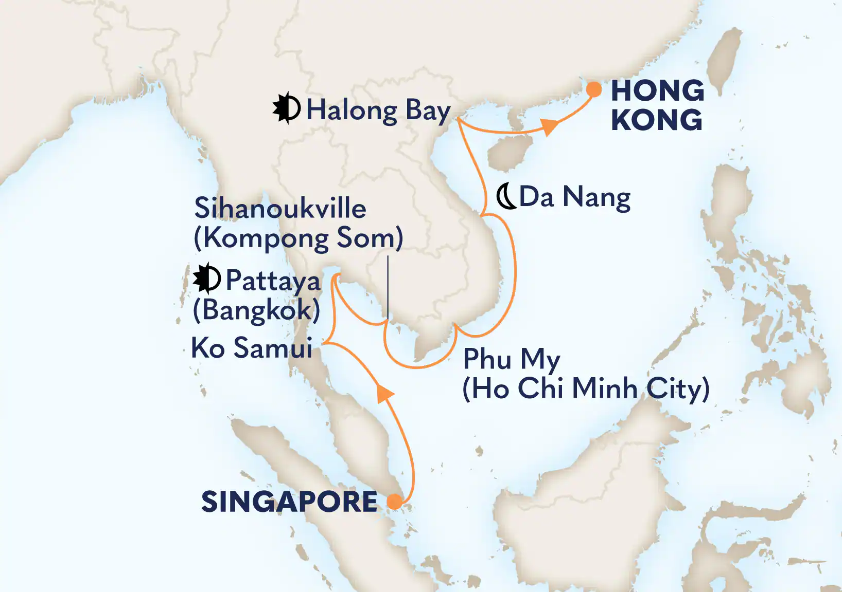 HAL Westerdam shore excursions - Itinerary Jan 31