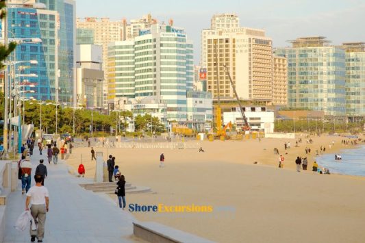Haeundae Beach on Busan Shore Excursions
