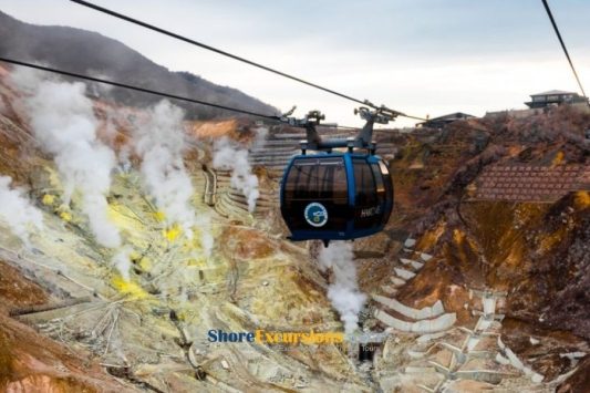 Hakone Ropeway on Shimizu cruise excursions