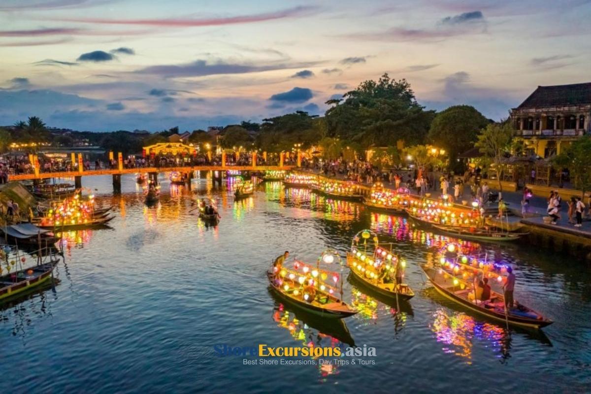 Hoi An's lantern-lit waterfront along the Thu Bon River