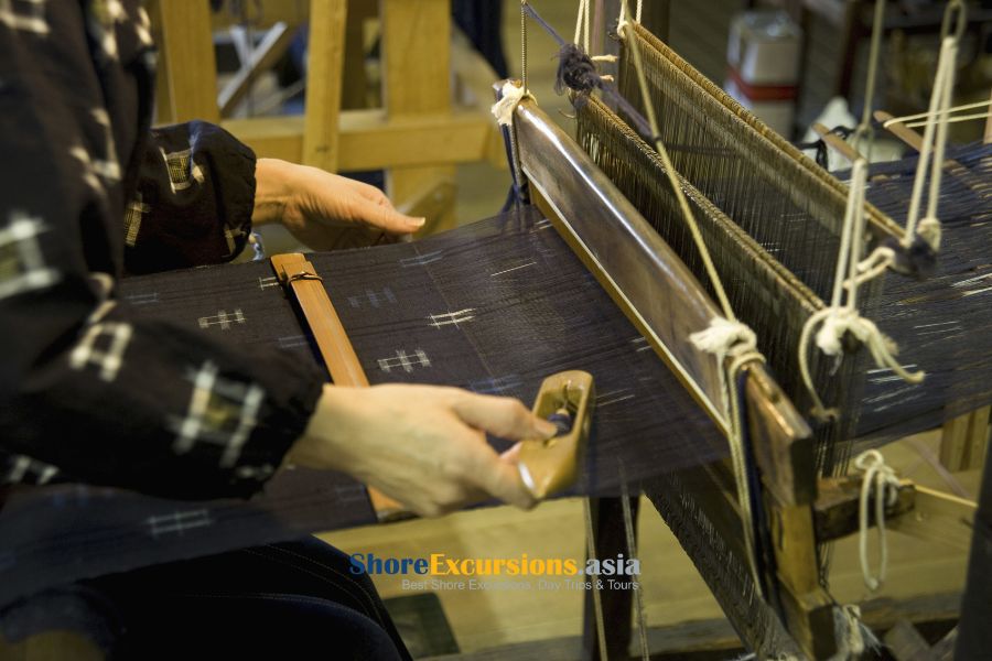 Iyo Kasuri Fabric from Matsuyama cruise port