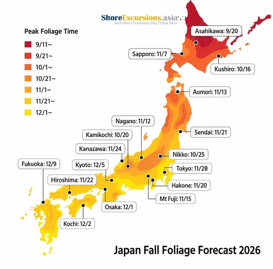 Japan Fall Foliage 2026 Forecast