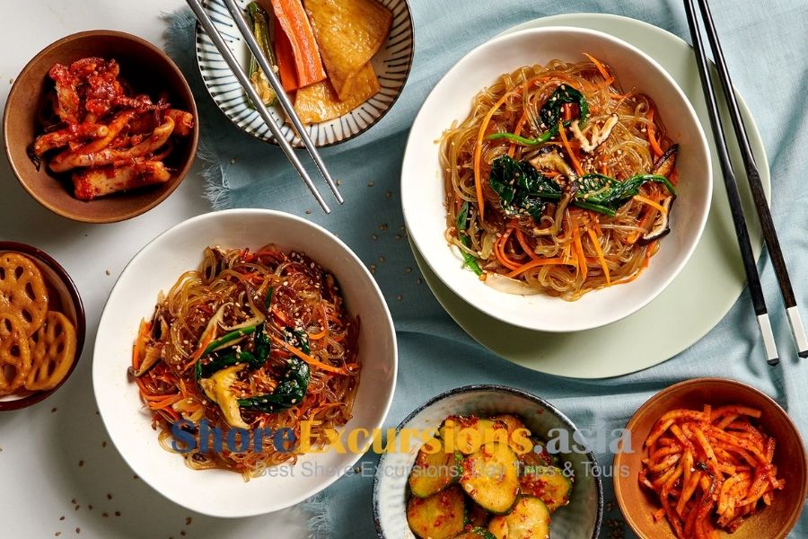 Japchae on Incheon port tours