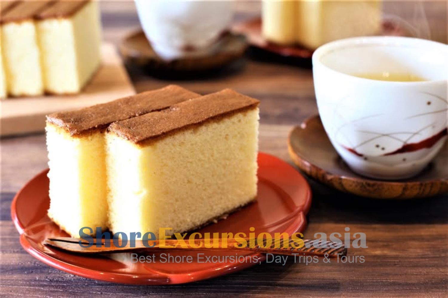 Kasutera Cake on Shore Excursions Nagasaki