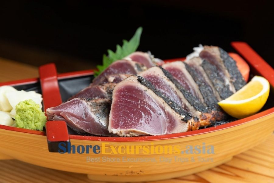 Katsuo Tataki on Omaezaki shore tours from port