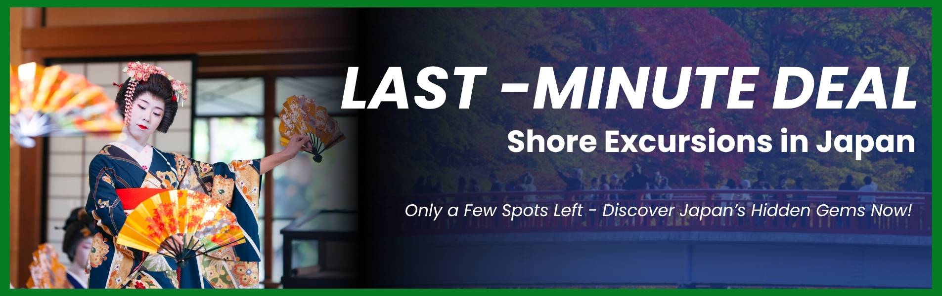 Last minute Japan shore excursions