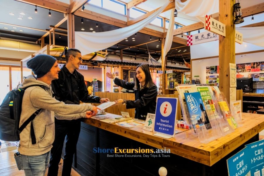 Local Tourism Booth in Kochi Japan Port