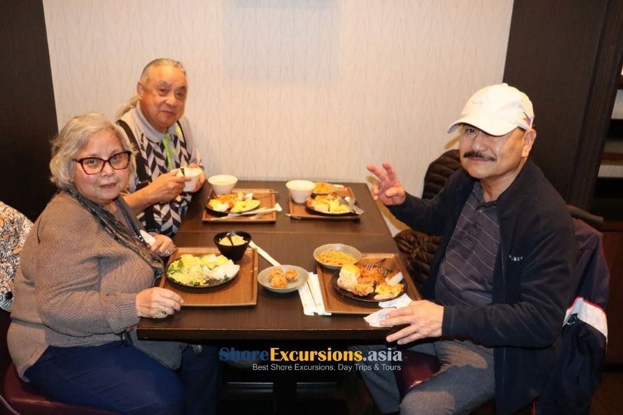 Lunch on Tokyo shore excursions