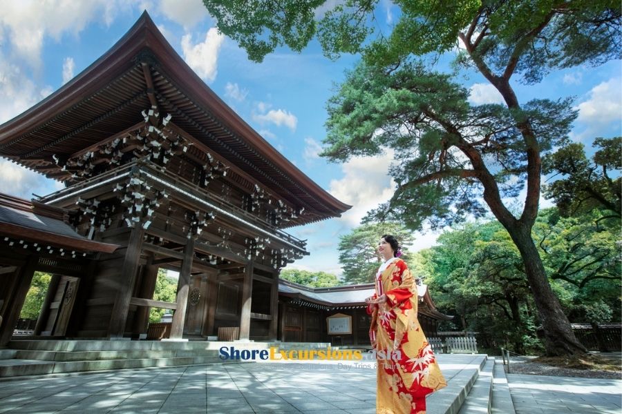 Meiji Jingu Shrine on Guided Tours from Yokohama Port