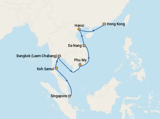 NCL Jade shore excursions - Itinerary Dec 23