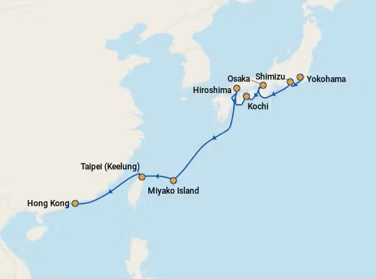 NCL Jade shore excursions - Itinerary Nov 30