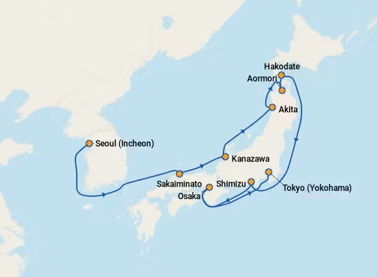 NCL Jade shore excursions - Itinerary Oct 18