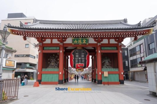 Nakamise Shopping Arcade on Tokyo shore tours