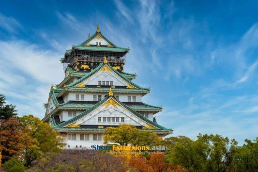 Osaka Castle on city tour