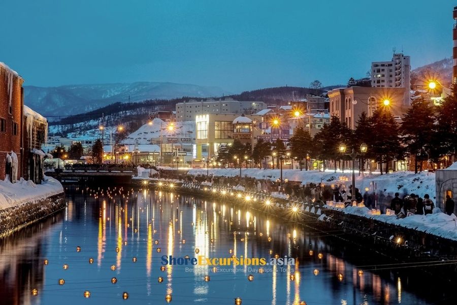 Otaru Snow Light Path Festival in Japan
