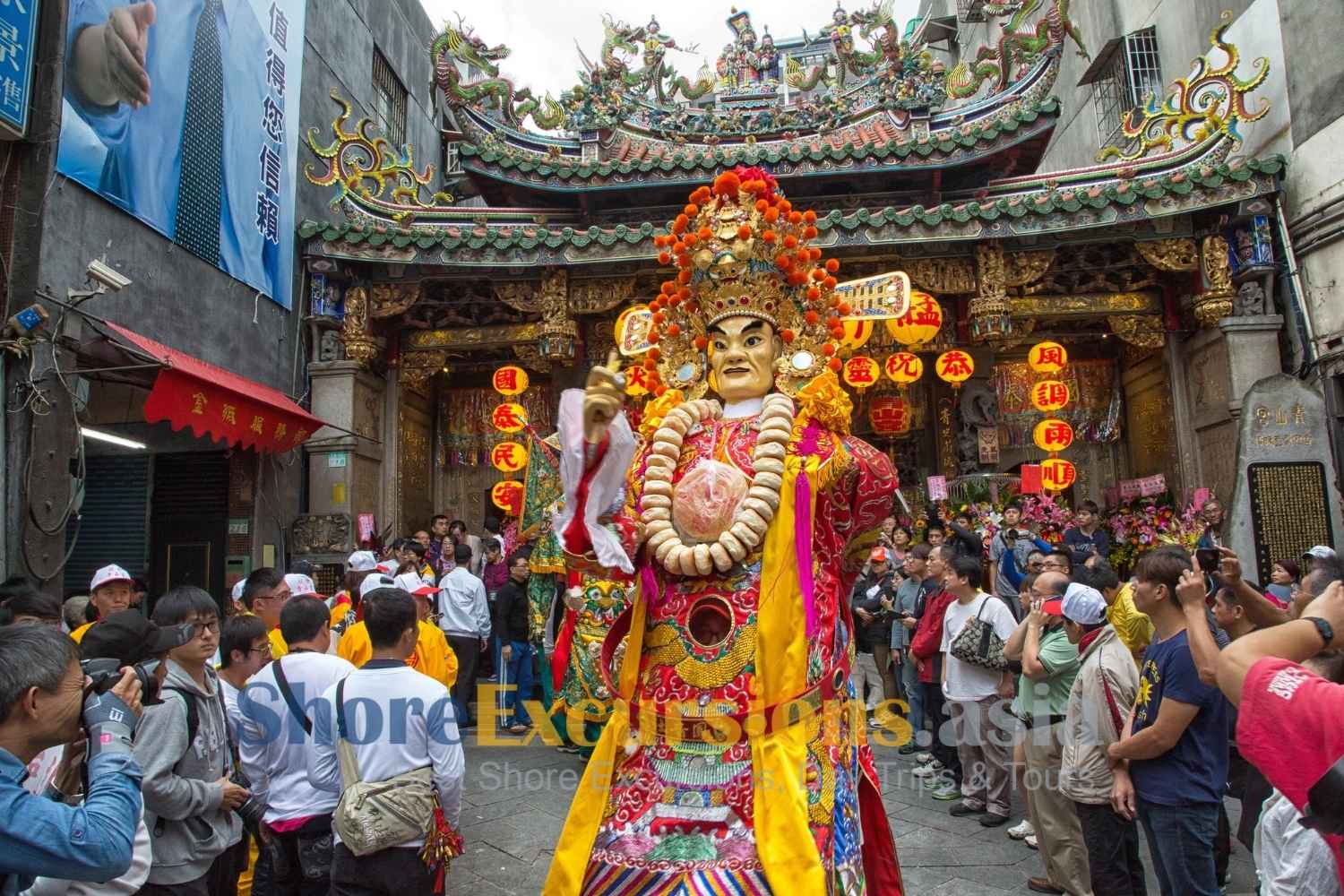 Religious festivals on shore excursions Taiwan