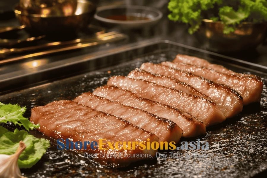 Samgyeopsal on Incheon shore excursions