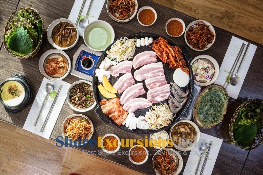 Samgyeopsal on Korea Port Tours
