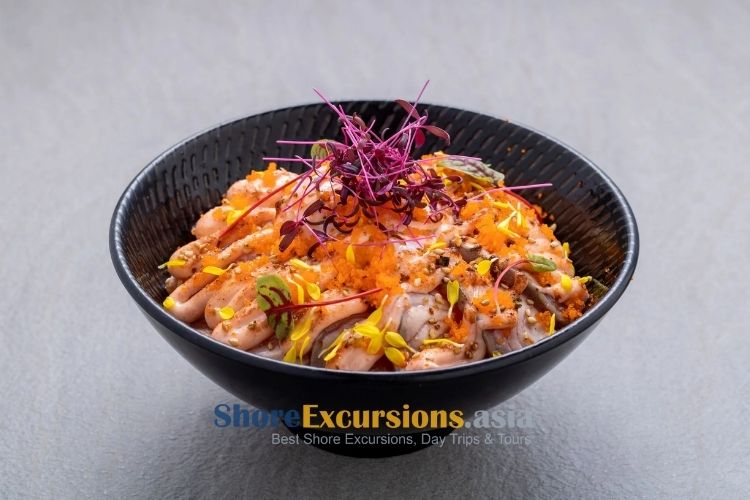 Seafood Rice Bowls - shore excursions Aburatsu