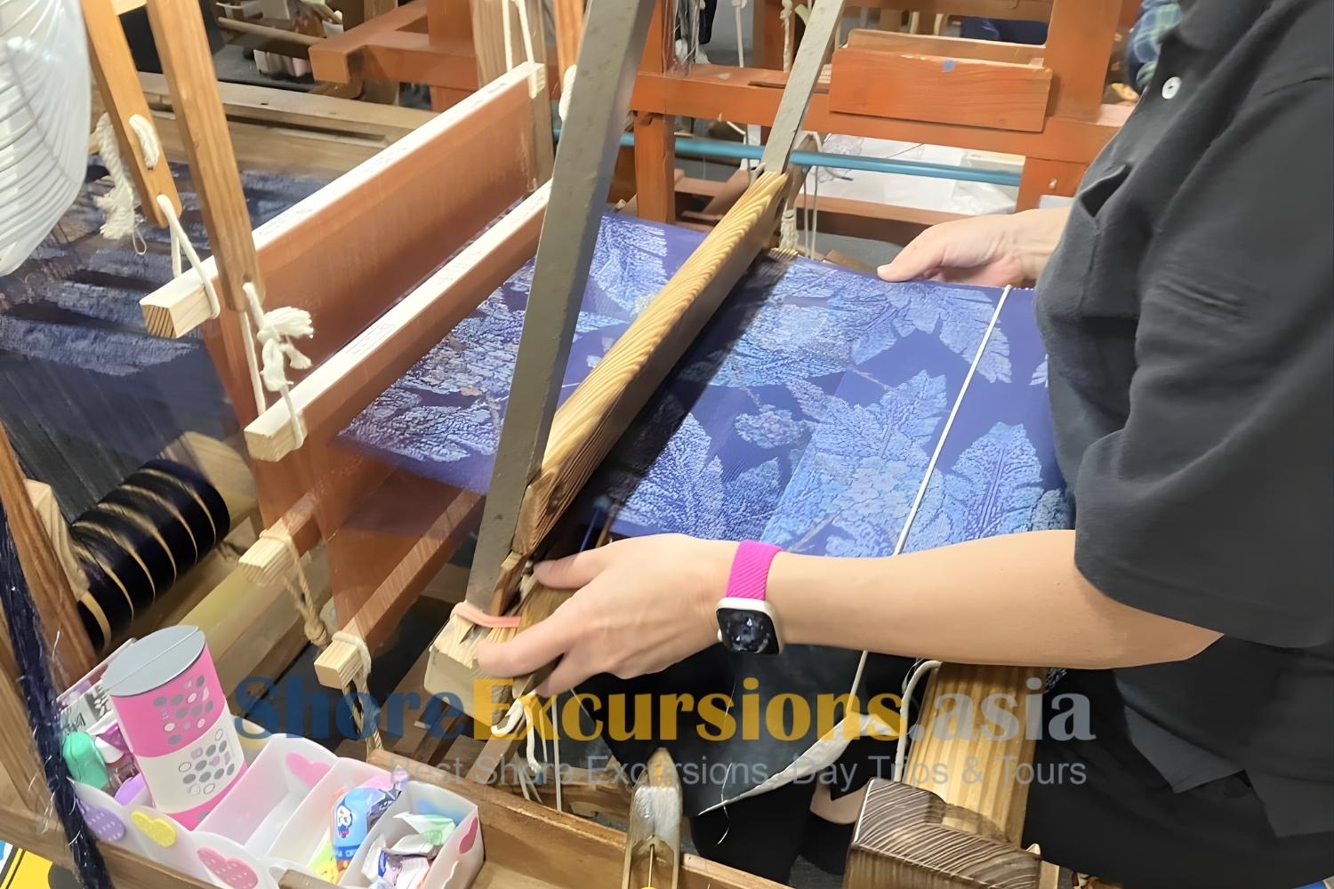 Shore tours to Oshima Tsumugi Silk Weaving