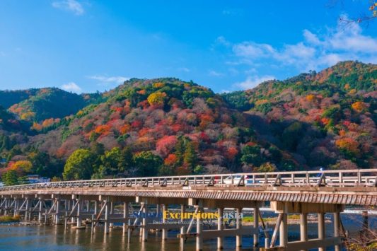 Togetsukyo Bridge on Kyoto cruise excursions