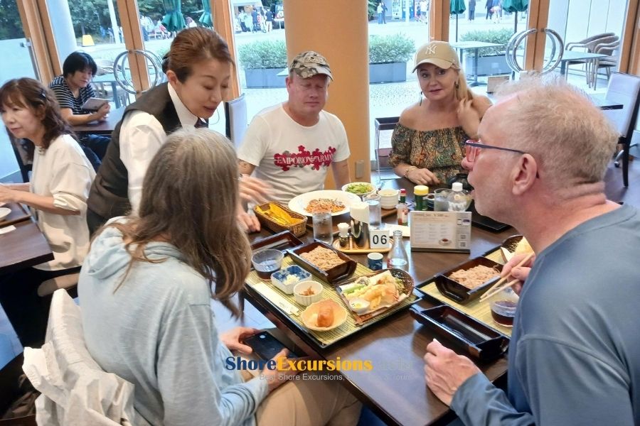 Try local cuisine on Tokyo shore excursions