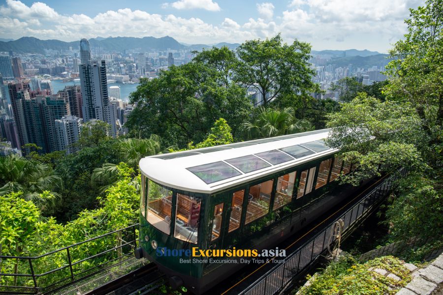 Victoria peak tram - Hong Kong sightseeing tour