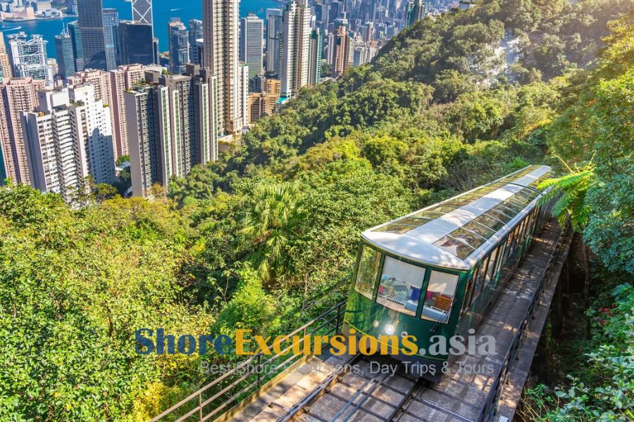 Victoria peak tram - Hong Kong sightseeing tour