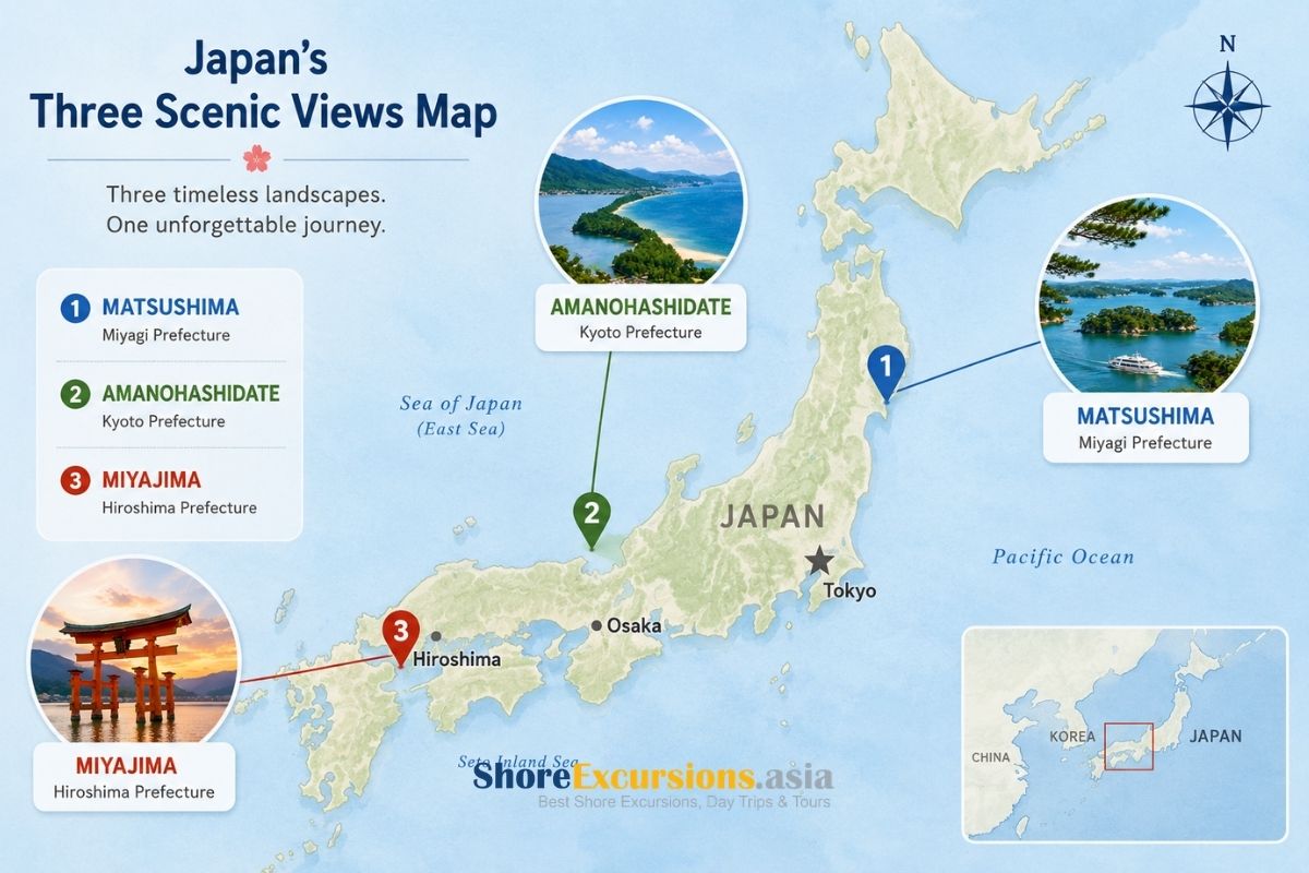 Where Are Japan’s Three Scenic Views Located
